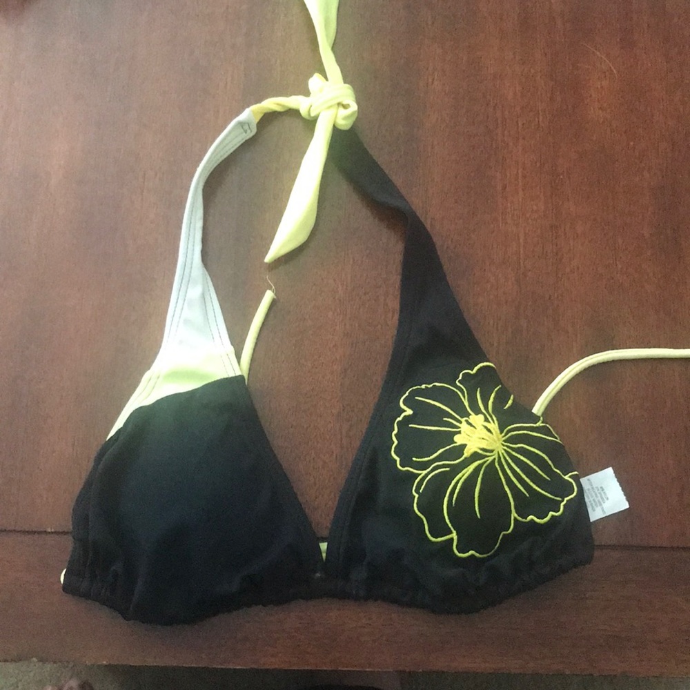 Black and yellow bathing suit